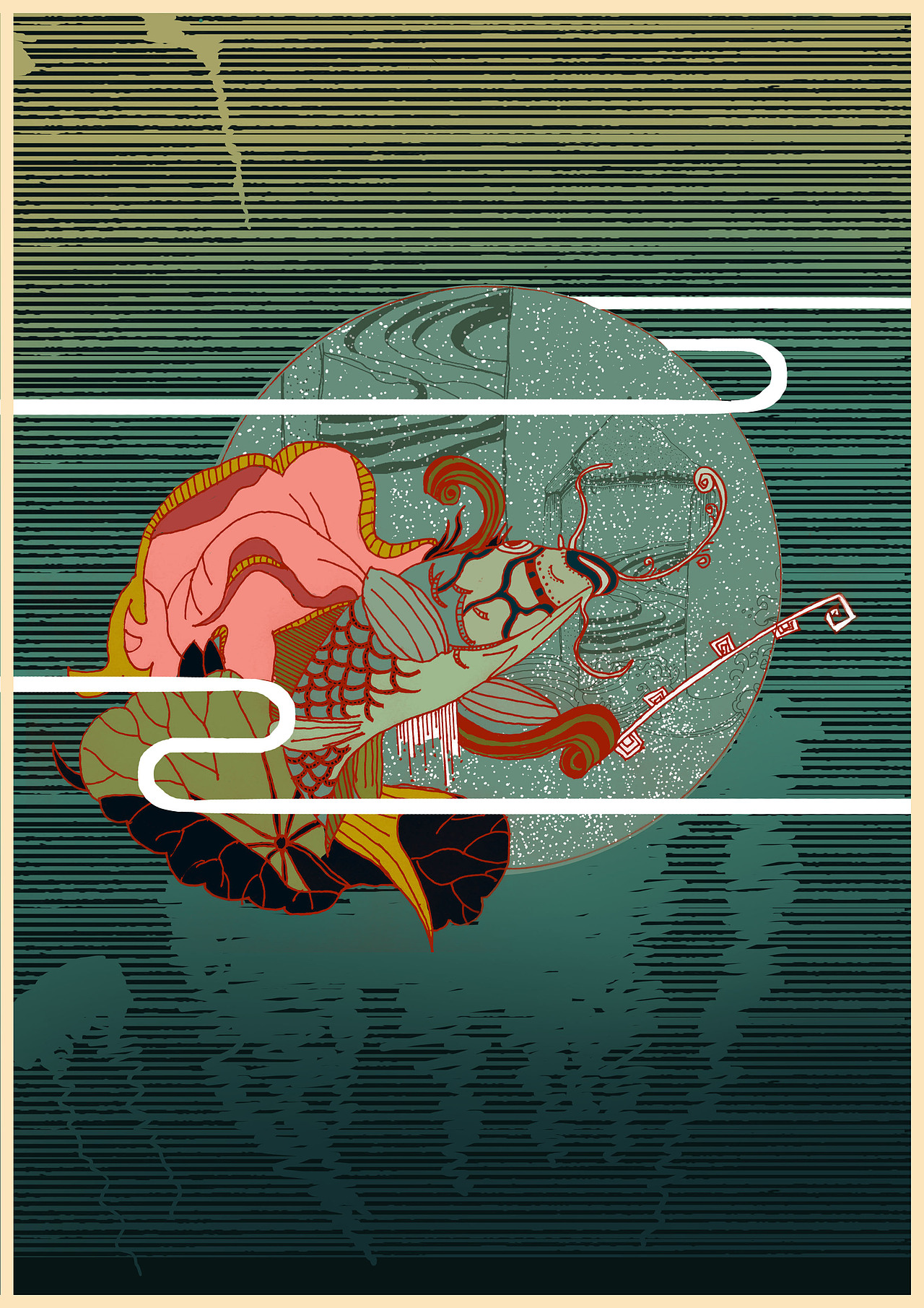 一组关于云南红河州彝族少数民族商业插画设计