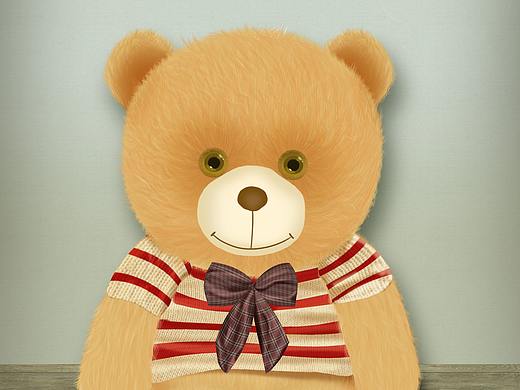 毛绒玩具熊练习