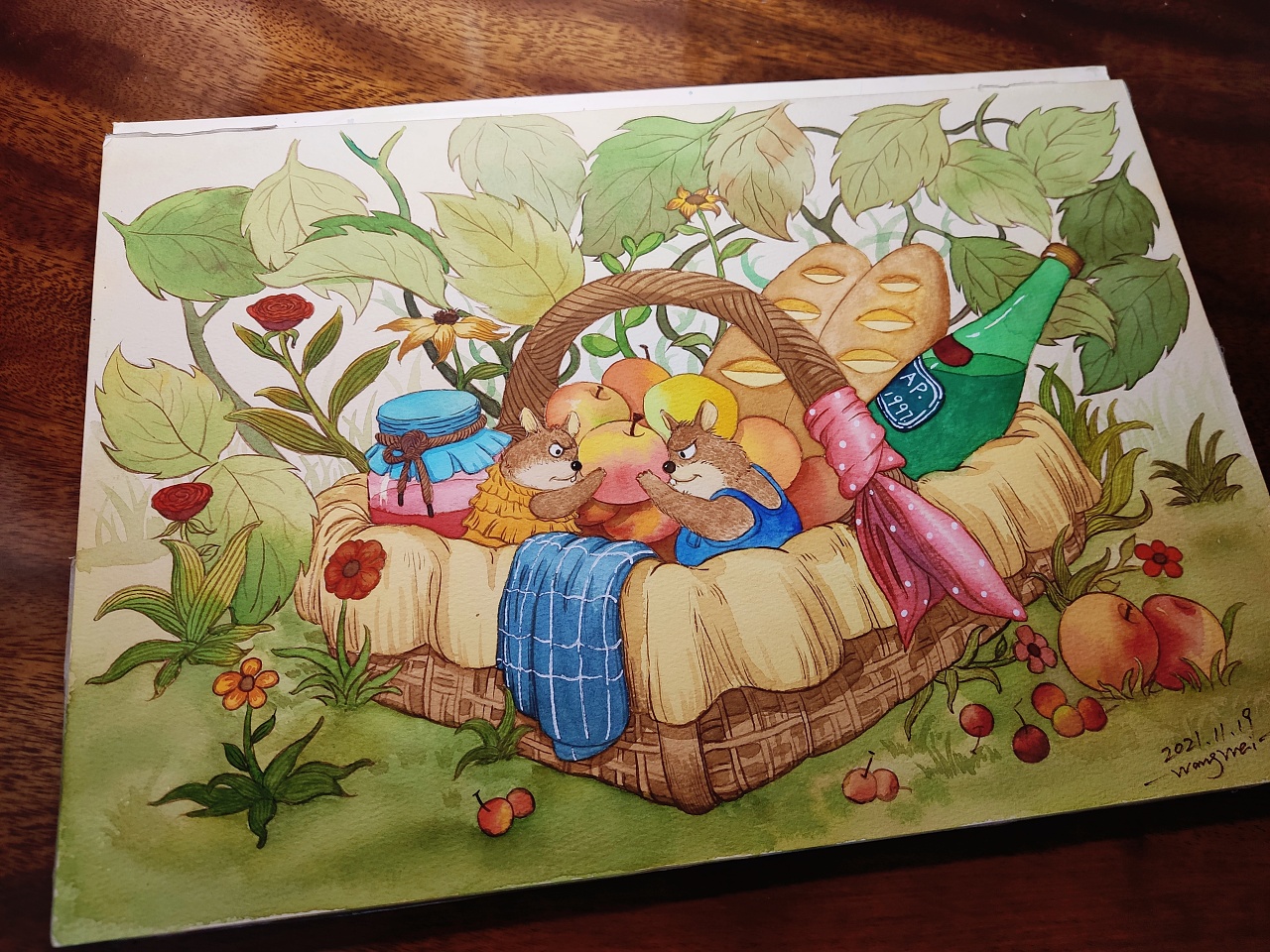 野餐篮的争斗|插画|儿童插画|走神大佬 - 原创作品 - 站酷 (zcool)