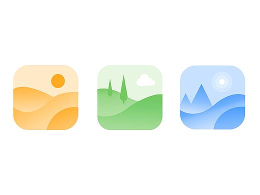 面性小标（山水）（个人主页-ZMjY2Nzg2NjA=） - 图标 - 站酷设计师会飞的奈因斯坦原创素材 - 站酷ZCOOL