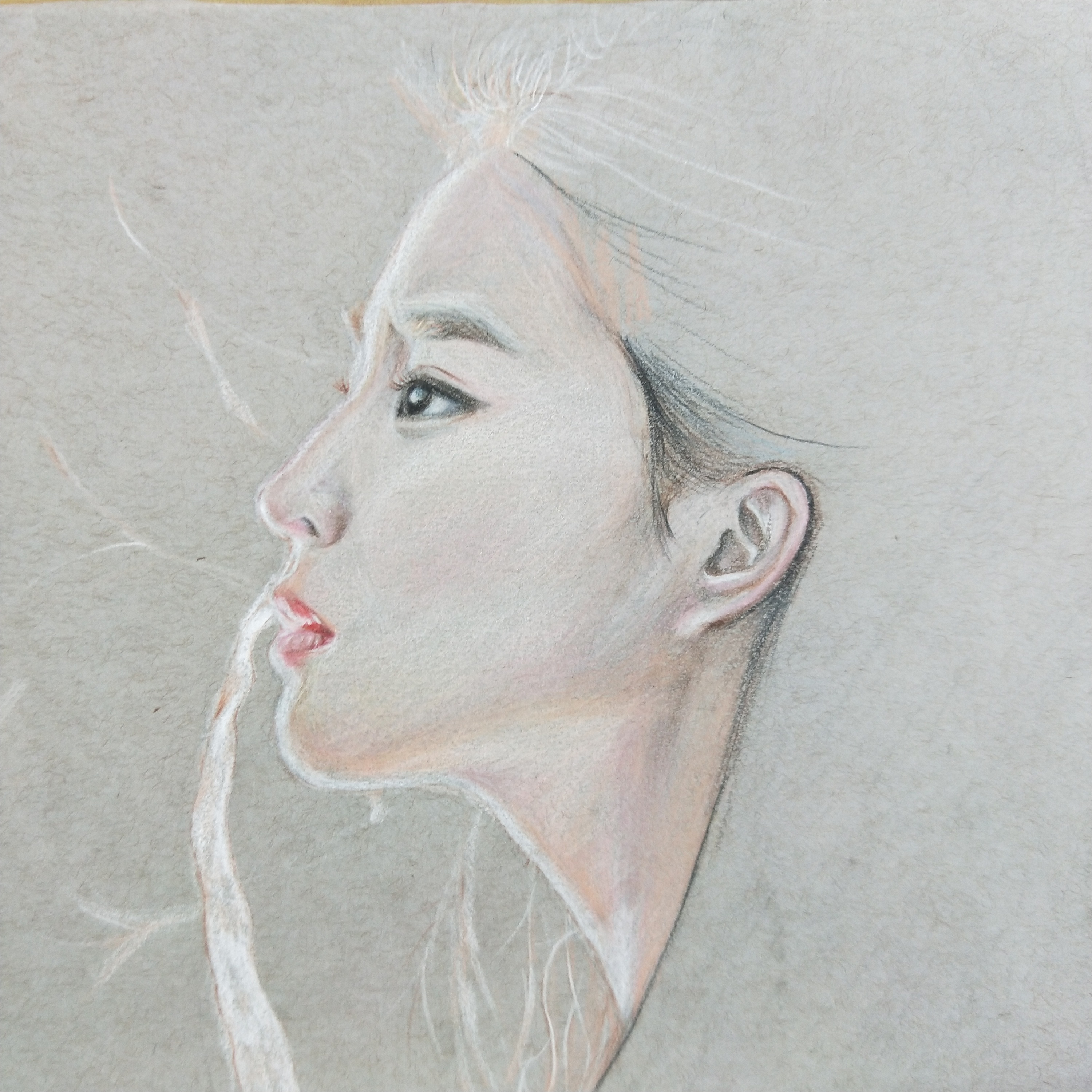 彩铅手绘小龙女