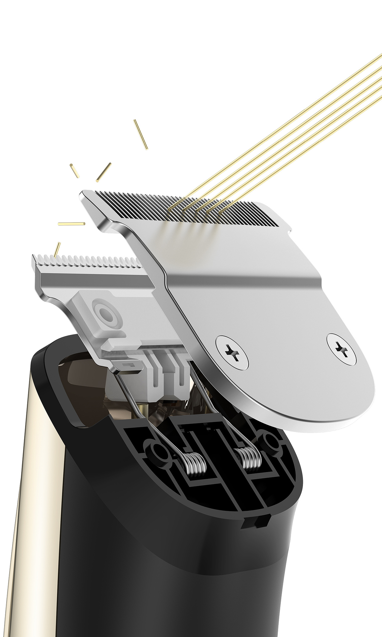 理發(fā)器詳情 建模渲染 拍照修圖 剃須刀個護(hù)（圖ZMjIzNTU1Mjgw） - 電商 - 站酷設(shè)計(jì)師魔創(chuàng)視覺_渲染師原創(chuàng)素材 - 站酷ZCOOL