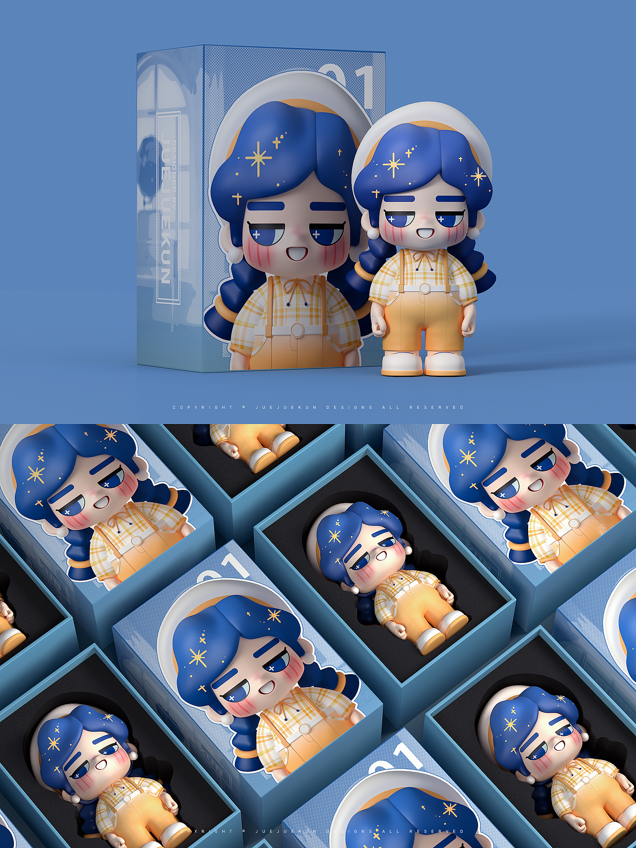 复古造型盲盒设计