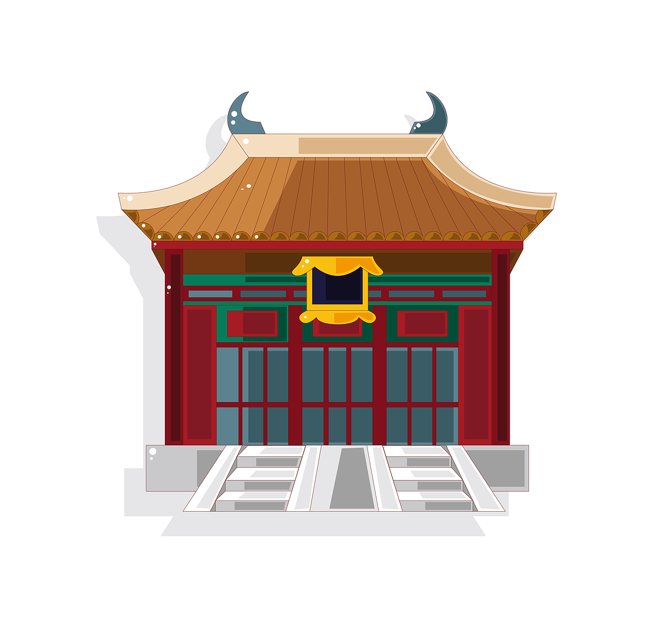 每日一练~城堡宫殿矢量图(原文件)|ui|图标|onli