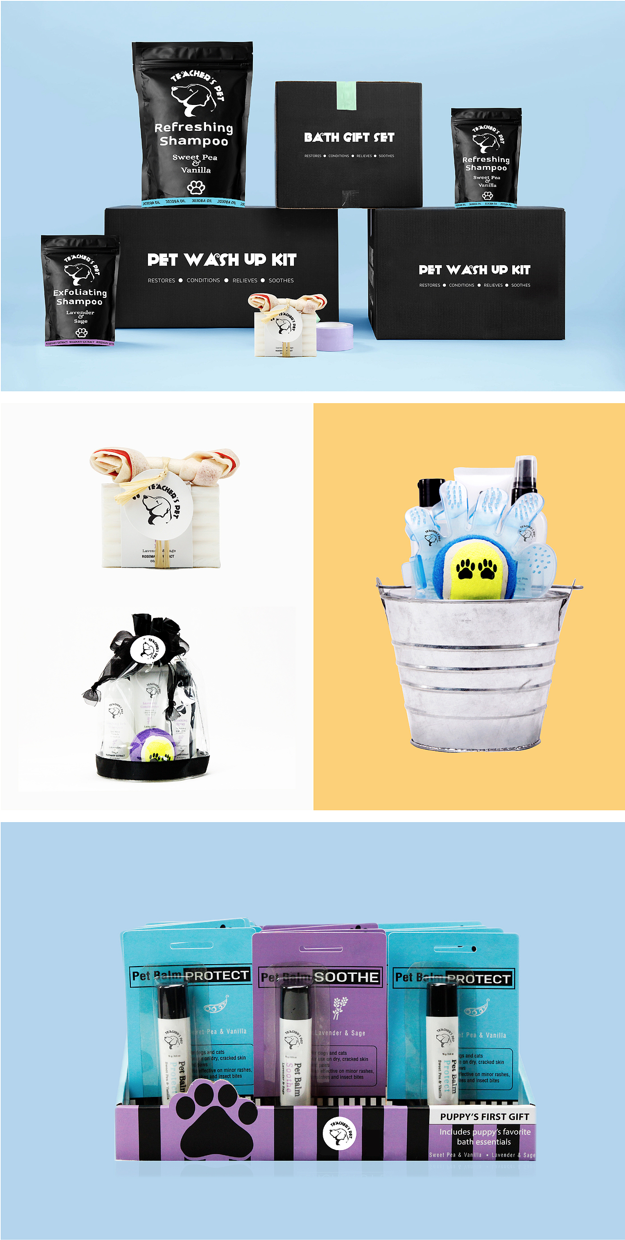 Teacher’s pet 宠物沐浴系列品牌包装设计（图ZMTkwNTA4NTI4） - 包装 - 站酷设计师没又鱼丸原创素材 - 站酷ZCOOL
