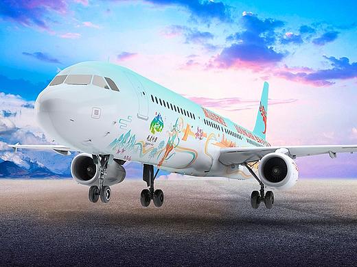 飞机涂装设计 长龙航空 我爱浙江号