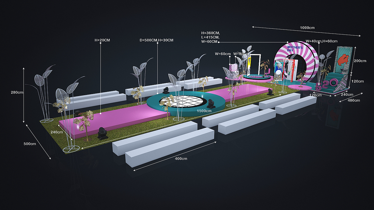 世茂摩天城母亲节活动美陈（图ZMTYwNjQwMTky） - 场景 - 站酷设计师舟逸Z原创素材 - 站酷ZCOOL