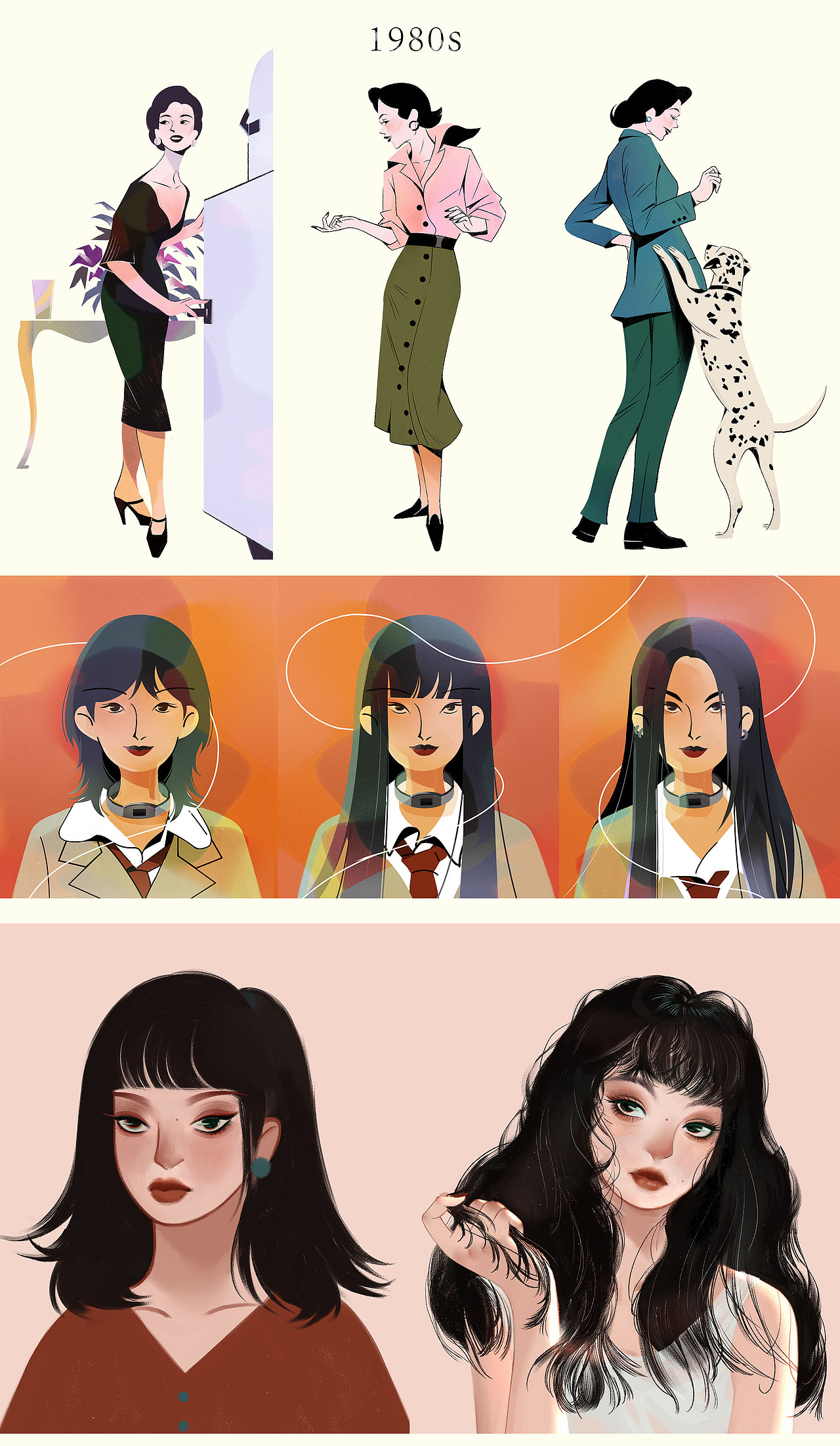 2021部分插画合集（图ZMjczNTcyOTA0） - 商业插画 - 站酷设计师平崽砸原创素材 - 站酷ZCOOL