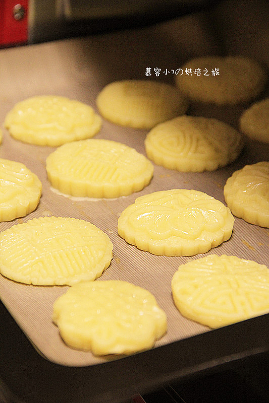 奶油奶酪小饼干烤前