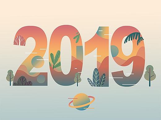 2019贺图（迟到啦：）（个人主页-ZMzM1OTYzMjQ=） - 商业插画 - 站酷设计师babybreathayo原创素材 - 站酷ZCOOL