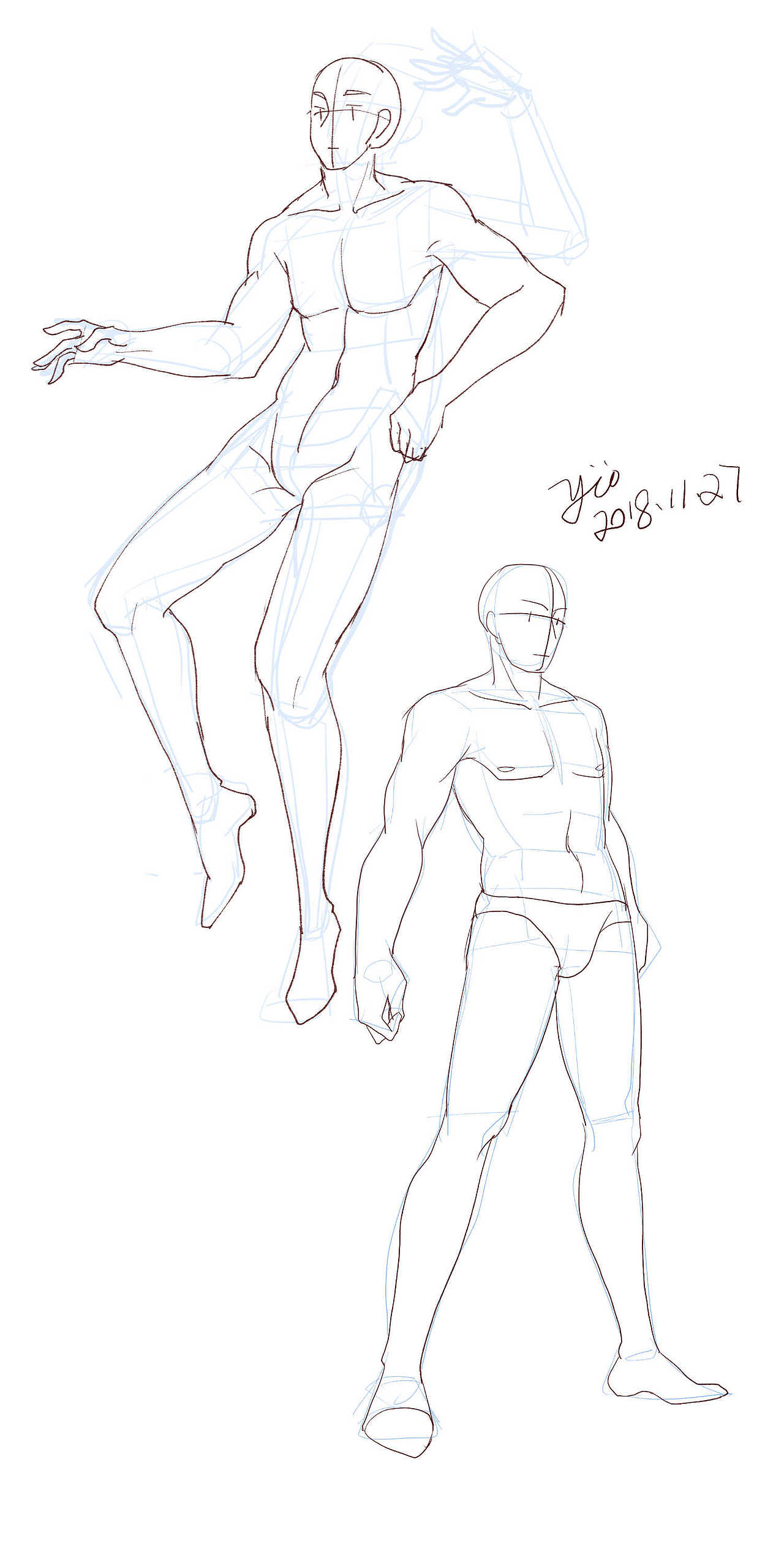 2018下半年的部分速写练习