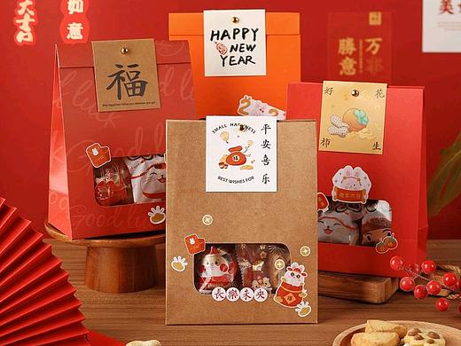 烘焙摄影|新年饼干糖果礼品袋拍摄