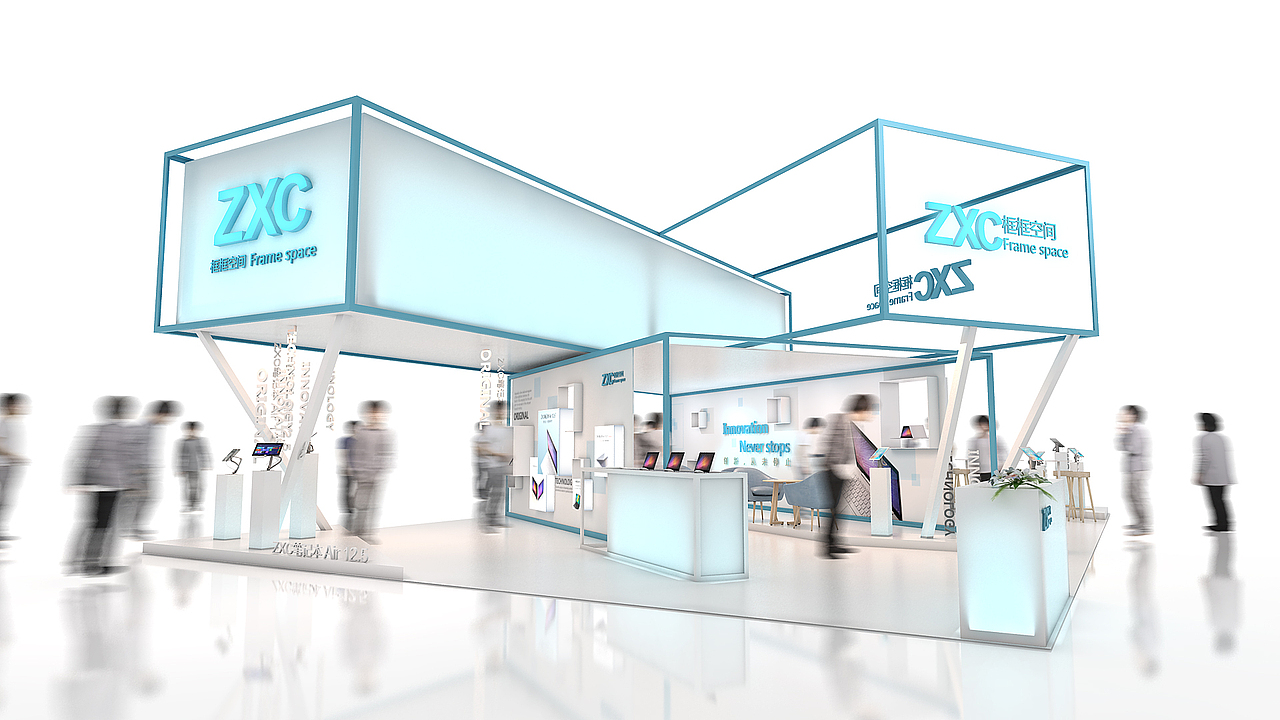 分享一波堆叠式的展台设计（图ZMjExNzk5MDMy） - 其他三维 - 站酷设计师朱小橙沐涟渔原创素材 - 站酷ZCOOL
