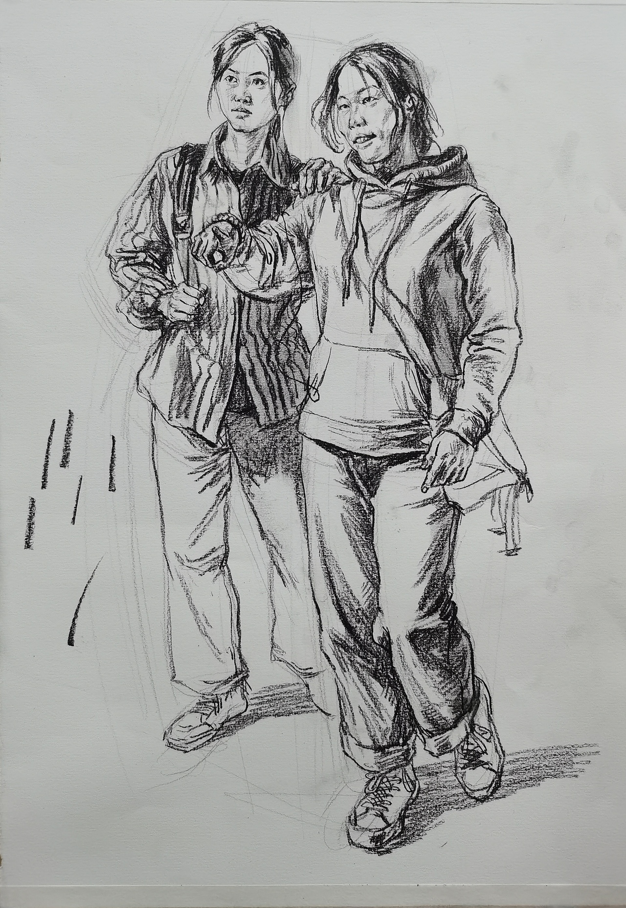 今年的部分速写课堂示范