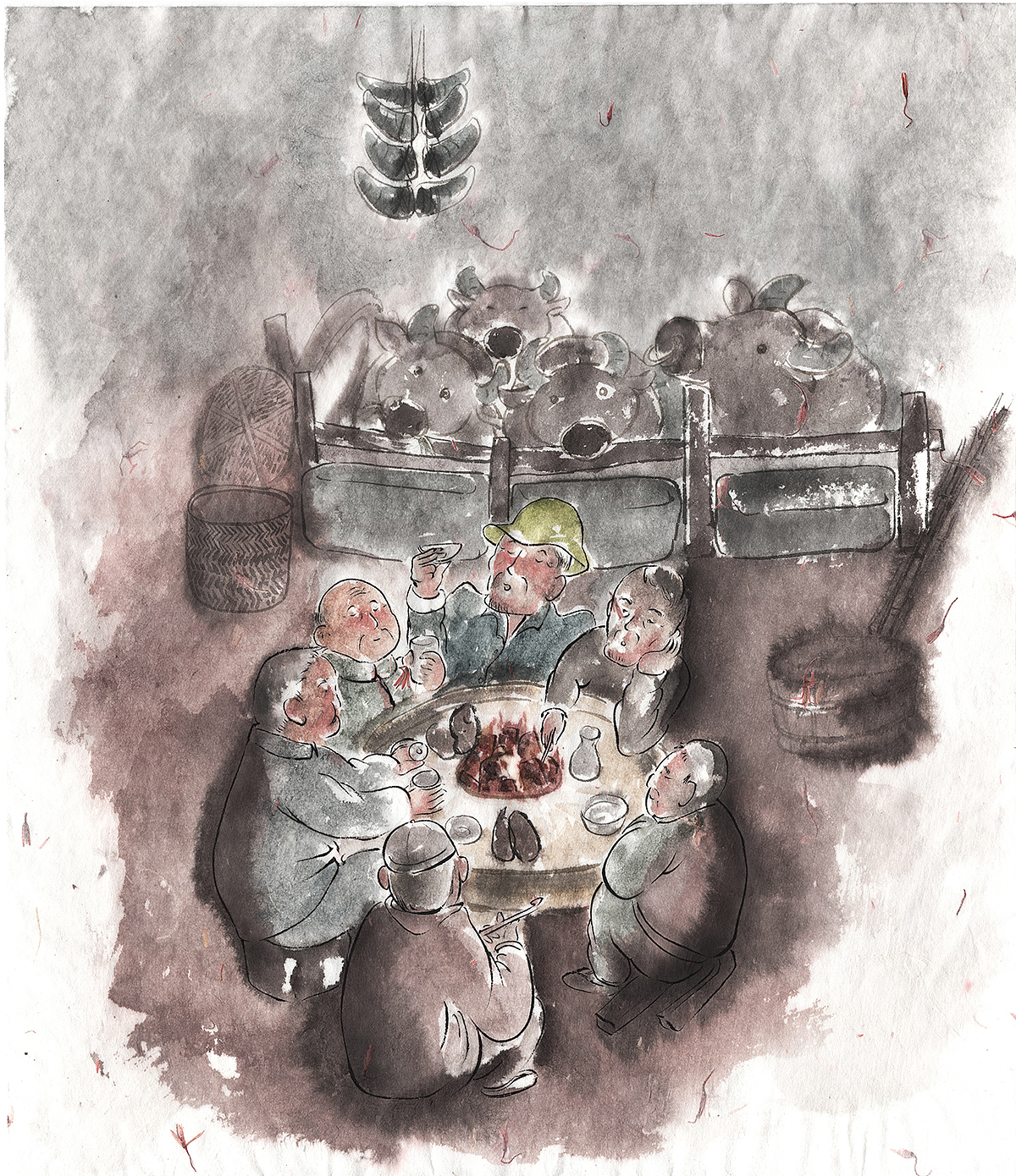 金曾豪《青角牛》部分插画（图ZMjE0MTE1OTI4） - 商业插画 - 站酷设计师旷野呼求原创素材 - 站酷ZCOOL