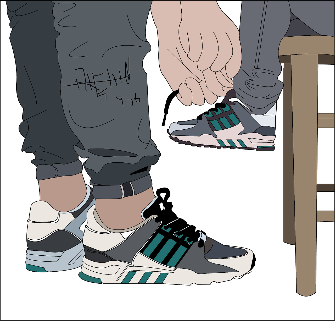 球鞋插画《-1-》