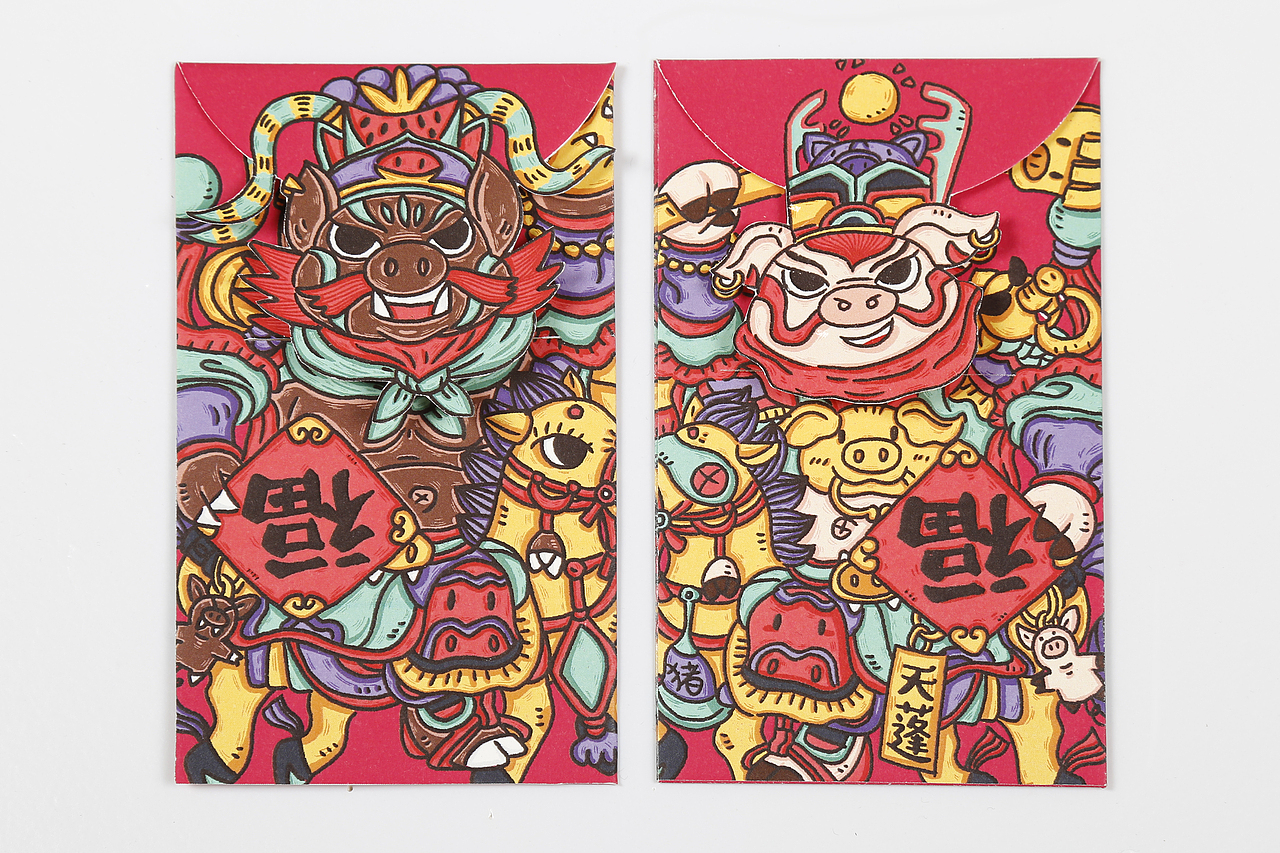 桃话坞品牌设计 乙亥年春节伴手礼 【迎新部分】（图ZMTQxMjA2MDc2） - 其他平面 - 站酷设计师买菜做饭的煮夫原创素材 - 站酷ZCOOL