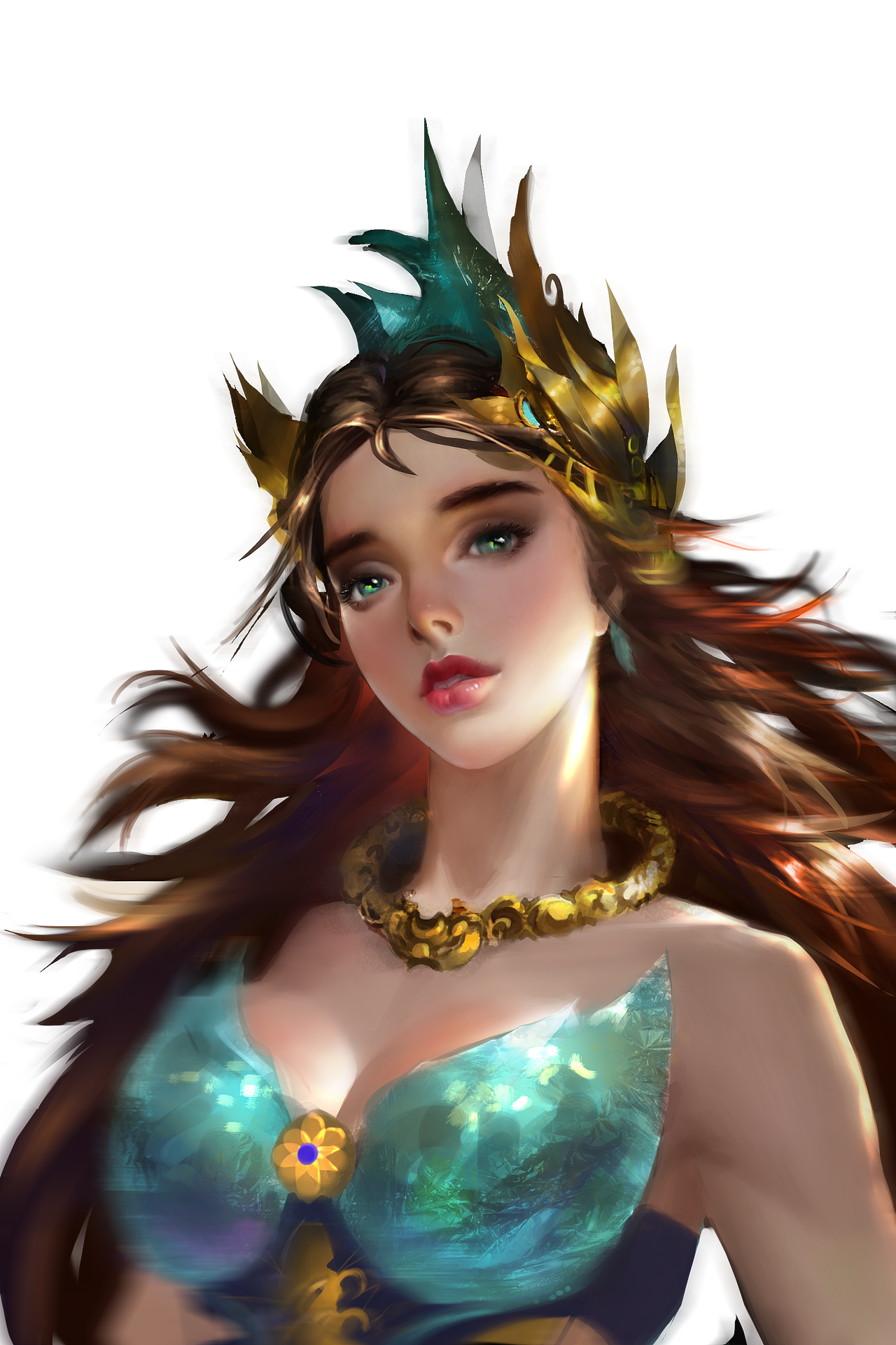 【徒弟的作品系列】学员的头像练习-王者荣耀同人-虞姬（图ZMTIyNzIwMjk2） - 游戏原画 - 站酷设计师泰格鲁斯原创素材 - 站酷ZCOOL