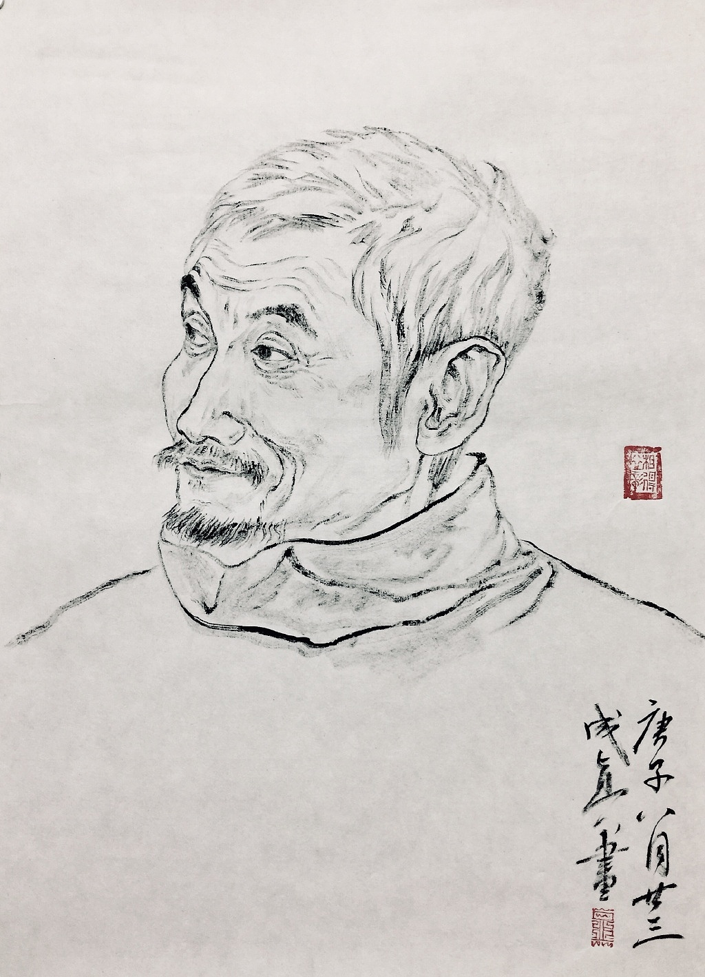 水墨人物画定期更新（图ZMjI5NjU4MjI4） - 绘画 - 站酷设计师qinchengzhen原创素材 - 站酷ZCOOL