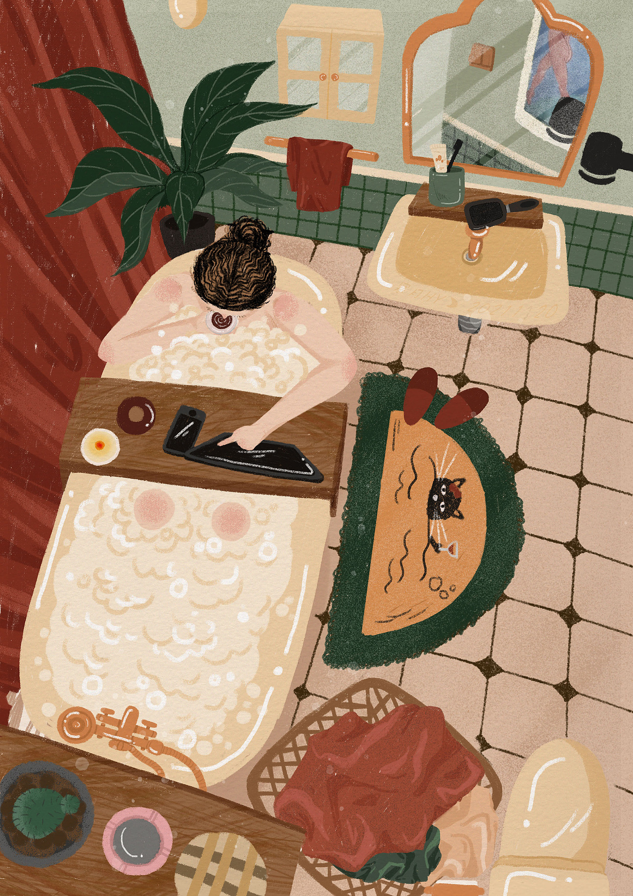 作品名称:《芭力的放松时刻》