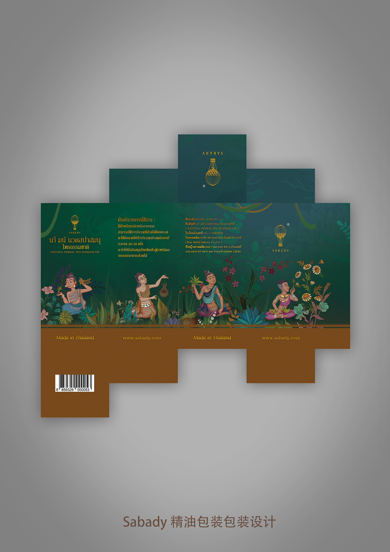 泰国sabady乳胶枕 系列产品包装插画设计