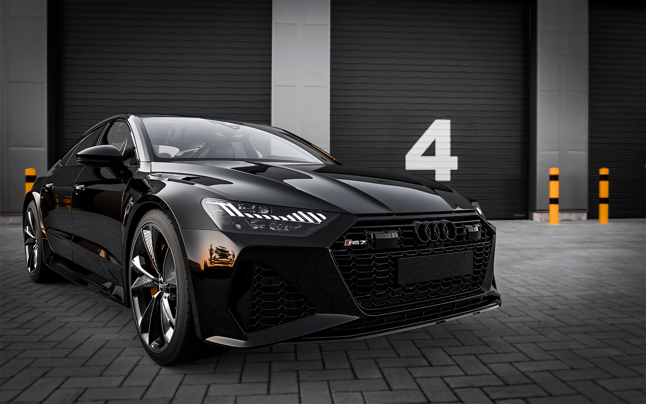 奥迪rs7暗黑欧美质感滤镜|三维|场景|小小河豚刺多多 - 原创作品