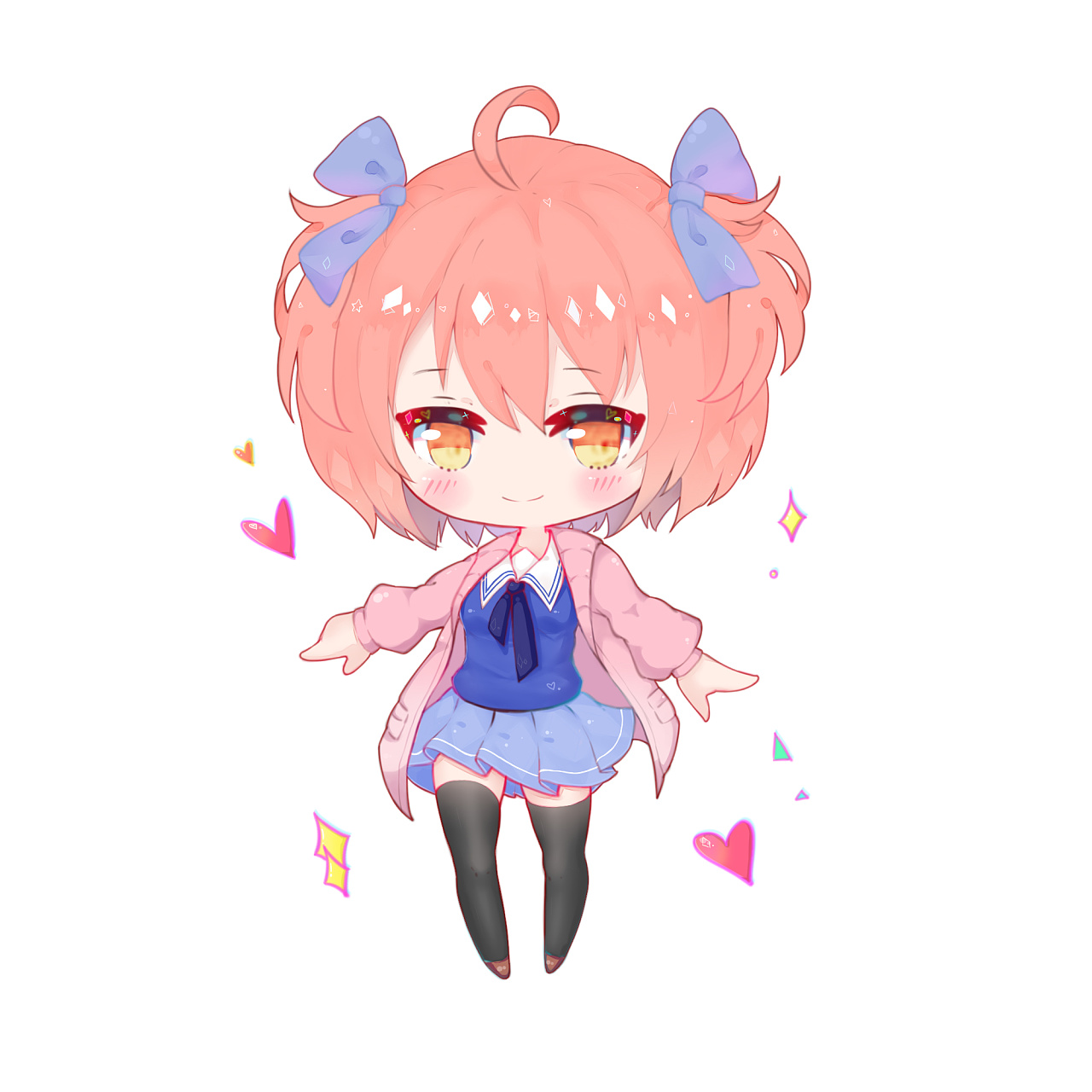 q版角色设计|动漫|单幅漫画|天空铃音 - 原创作品 - 站酷 (zcool)