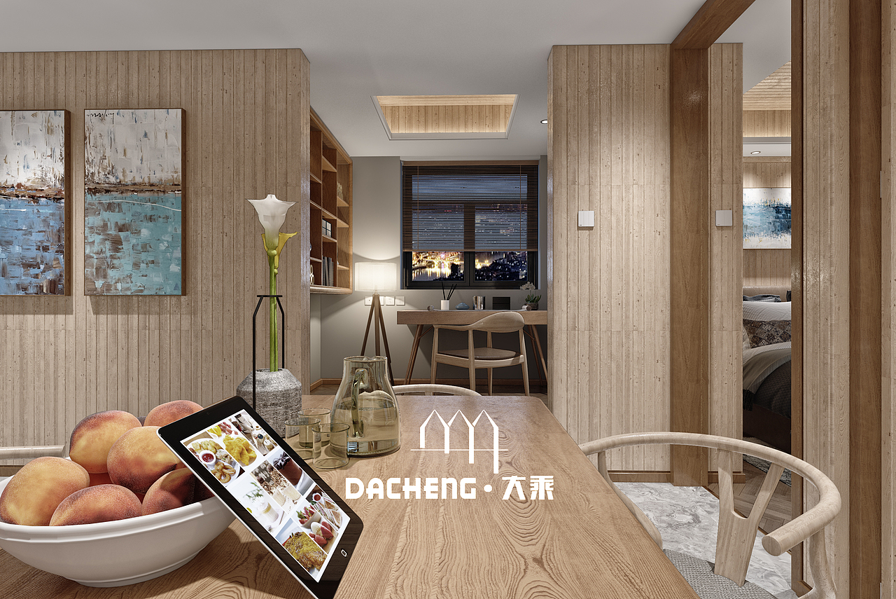 木色空间（图ZOTQ3ODcwNjg=） - 建筑/空间 - 站酷设计师图匠室内可视化原创素材 - 站酷ZCOOL