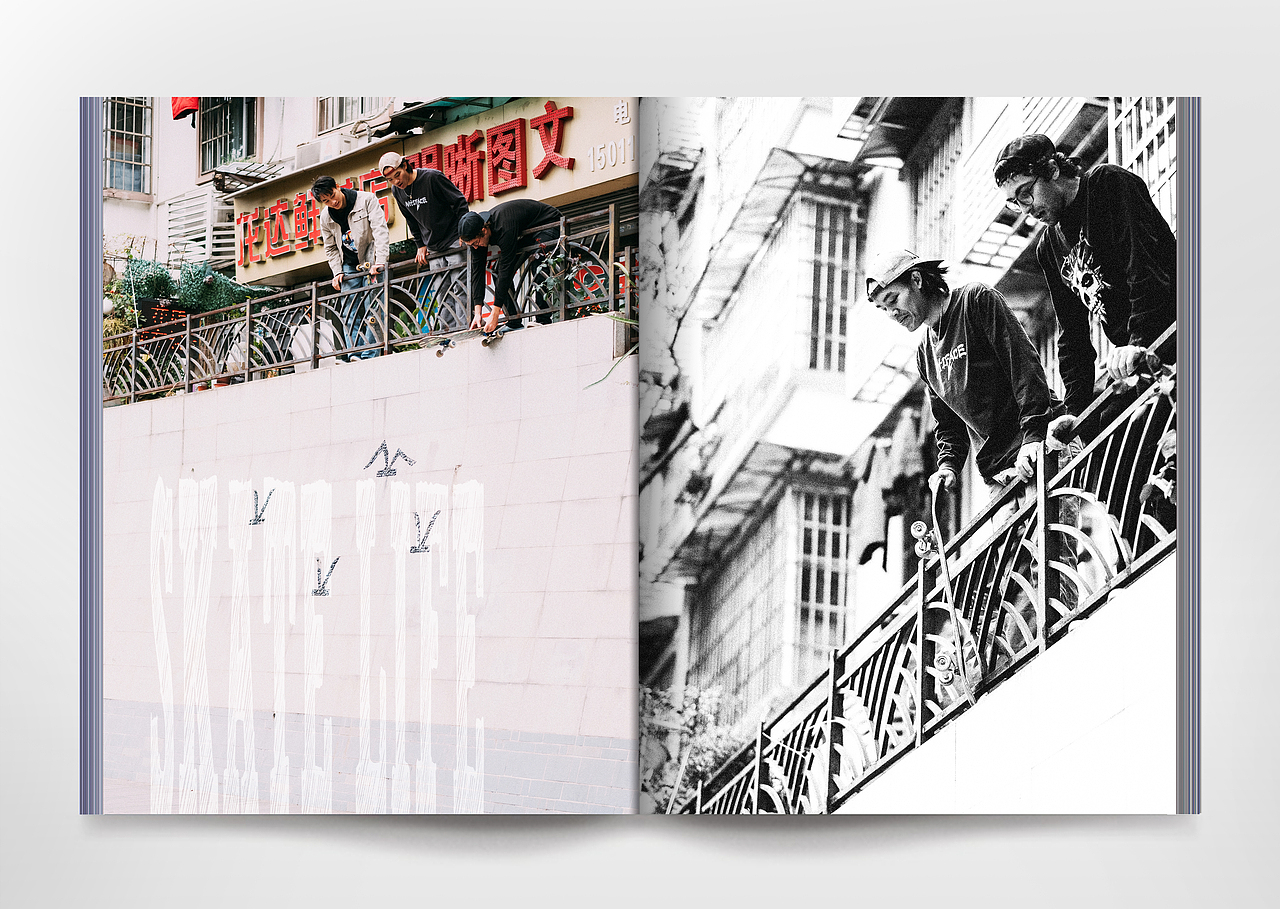 滑板摄影画册《city skatelife》上