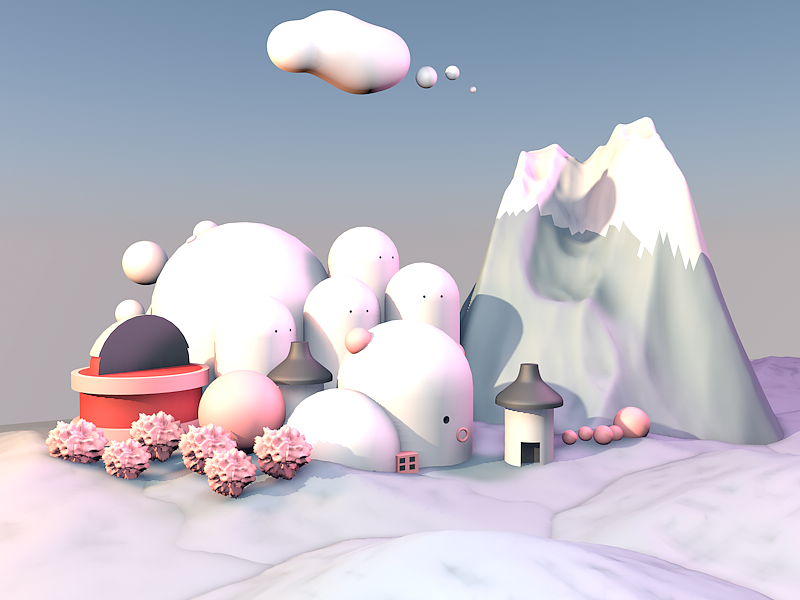 蘑菇房（图ZMTIzNDM4NDQ4） - 场景 - 站酷设计师唱歌的香橙原创素材 - 站酷ZCOOL