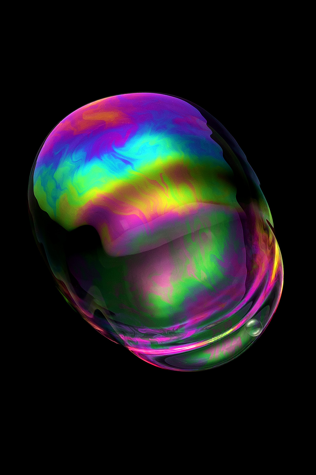 让人心情愉悦的抽象泡沫拍摄