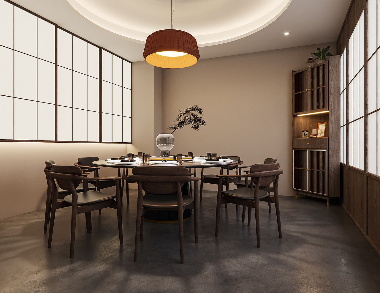 #室内设计#效果图#新中式（图ZMjczMjE3NzQ0） - 建筑/空间 - 站酷设计师AA效果图施工图制原创素材 - 站酷ZCOOL