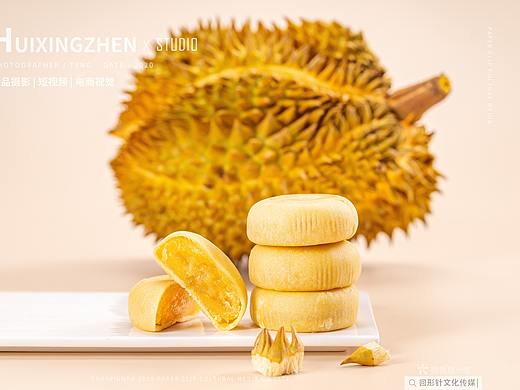 成都美食摄影 榴莲饼 卡纸风 电商照片拍摄