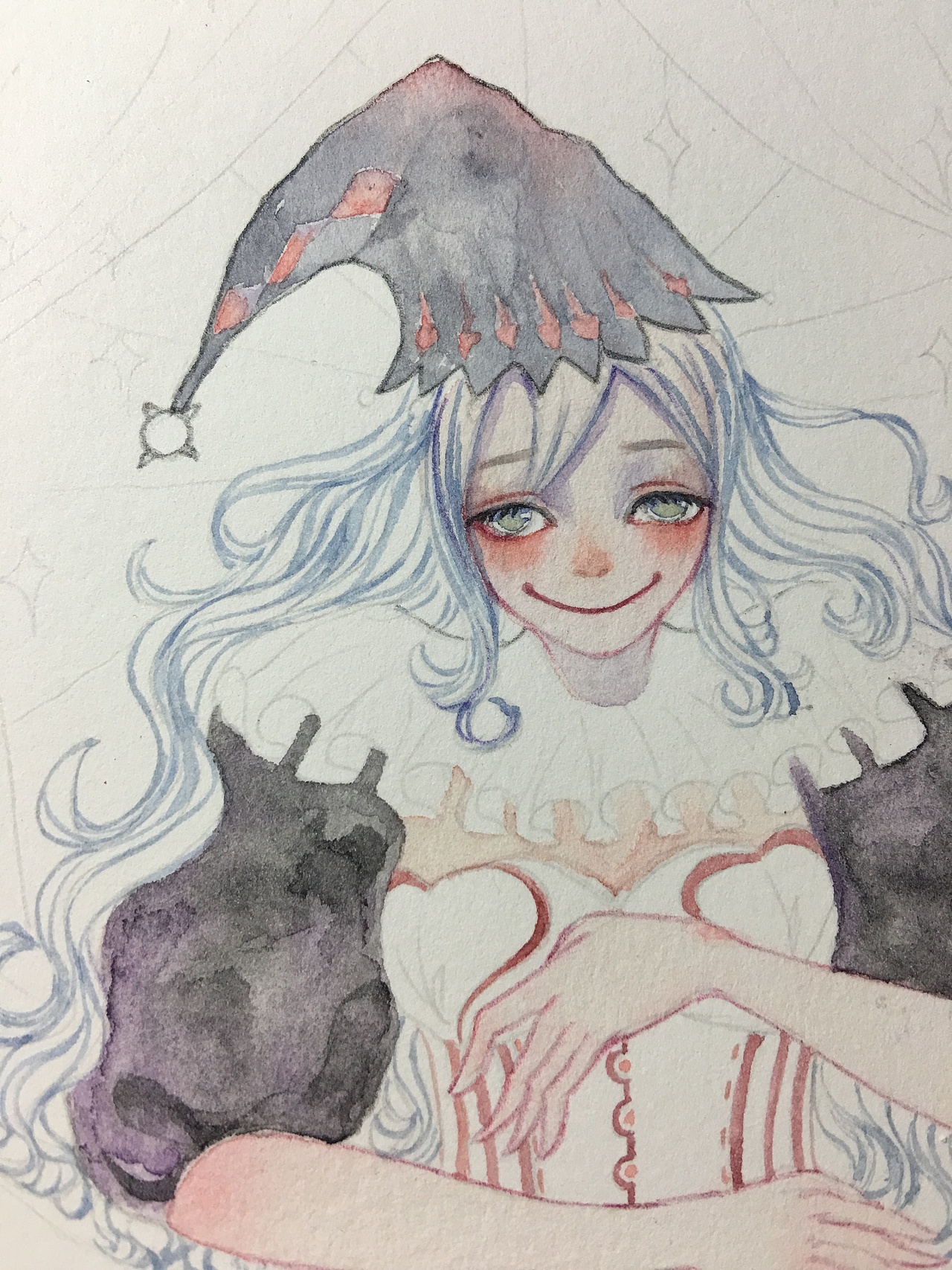 水彩~手绘小丑啦啦啦啦~（图ZNjc2OTc2NzY=） - 商业插画 - 站酷设计师王点点原创素材 - 站酷ZCOOL