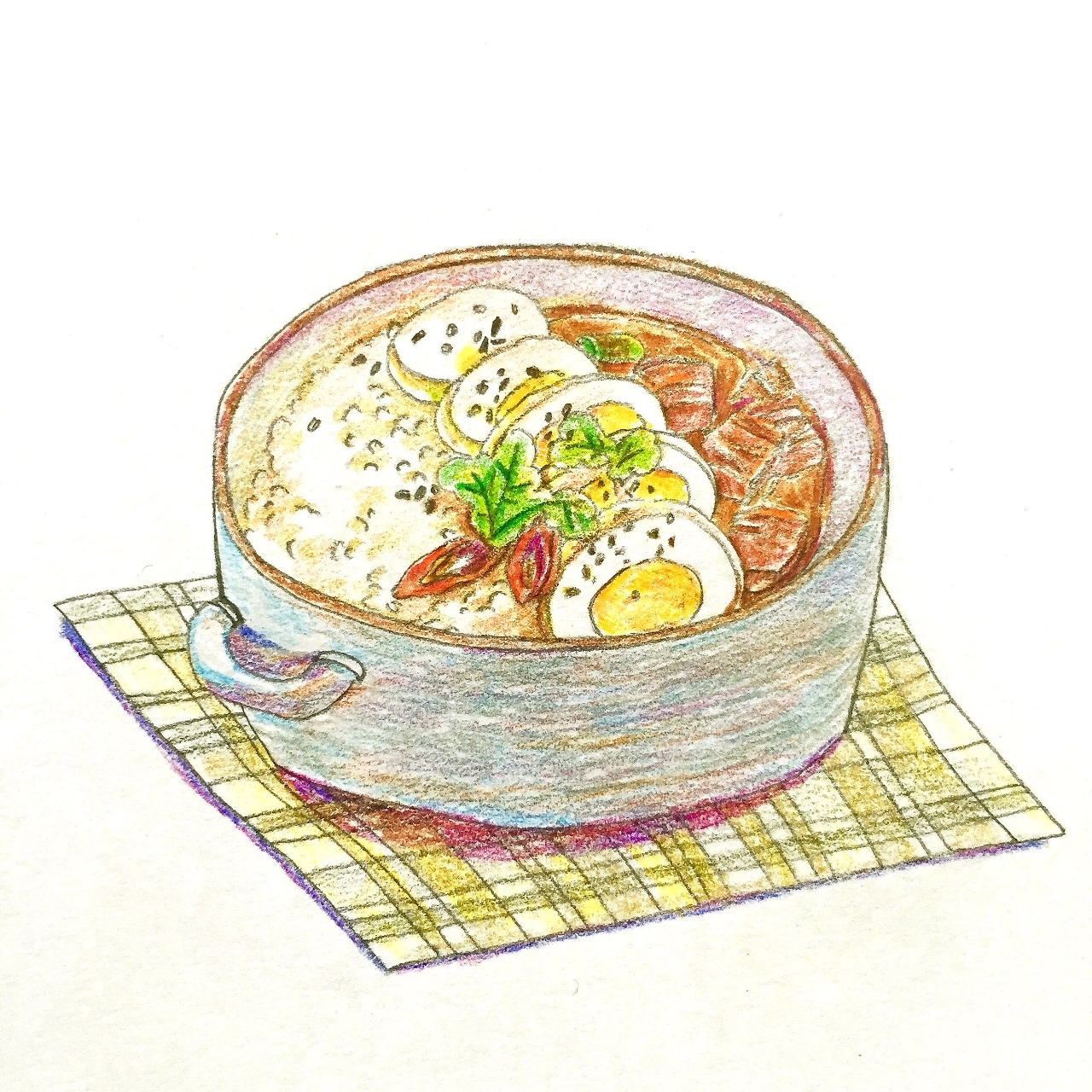 咖喱饭简笔画图片