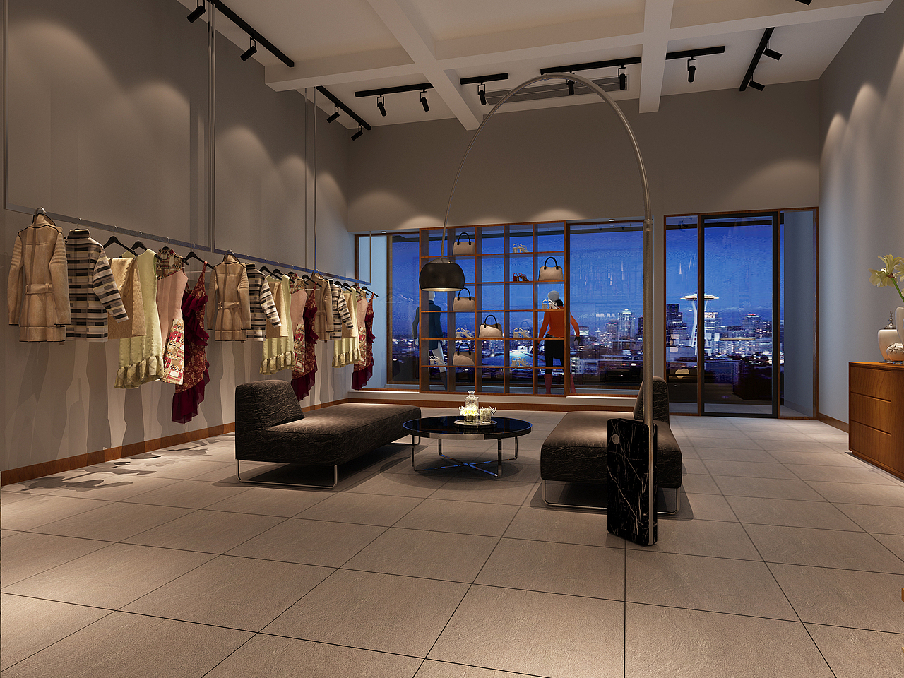 服装店工装效果图|空间|家装设计|张美丽效果图_原创作品-站酷zcool