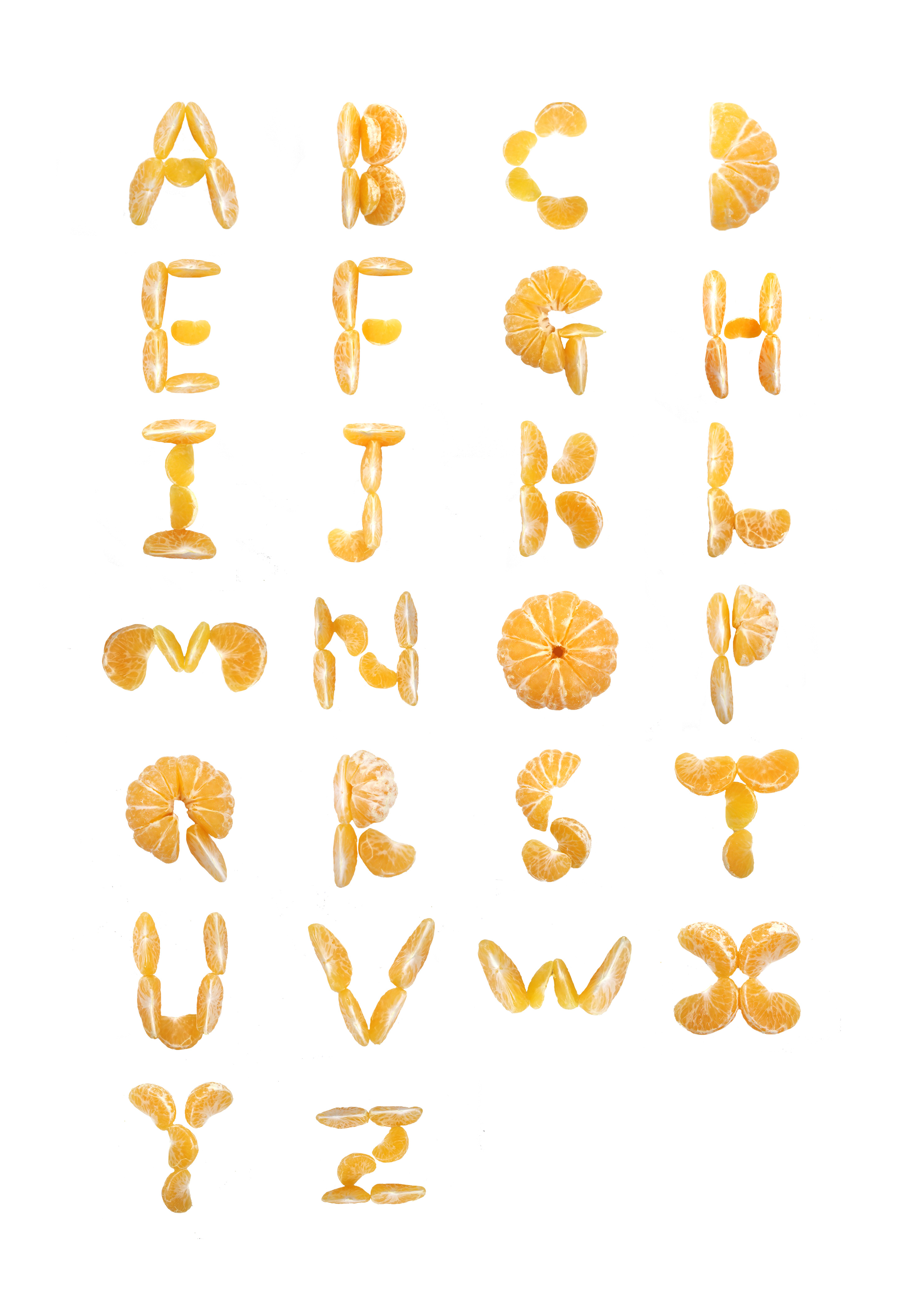 橘子系列24字母|平面|字体/字形|一只饼干 - 原创作品 - 站酷 (zcool)