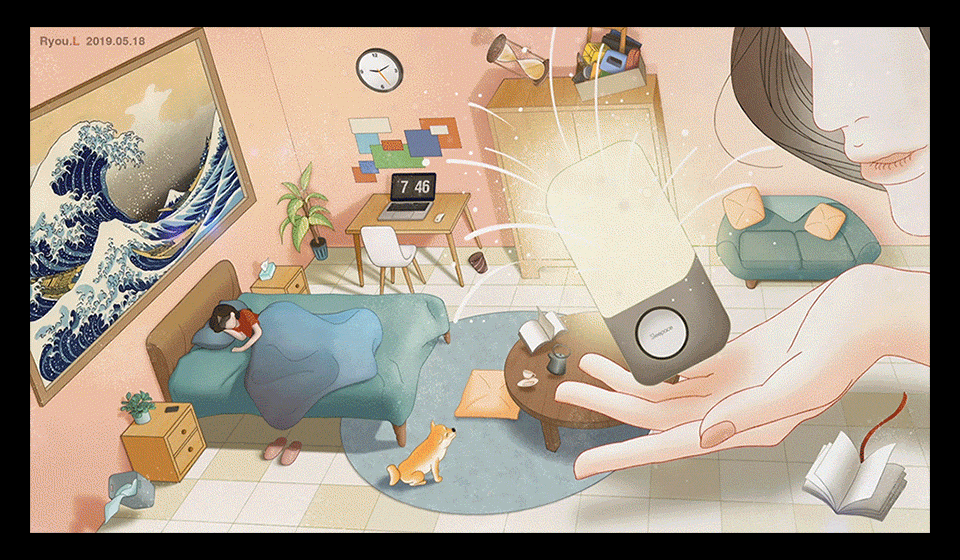 Sleepace享睡 #Nox音乐助眠灯#《光与眠》（图ZMTU5MjgxODky） - 创作习作 - 站酷设计师野生L原创素材 - 站酷ZCOOL