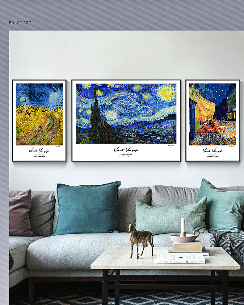 梵高装饰画（图ZMjgzMDQyMDQ4） - 电商 - 站酷设计师俏皮美美mm原创素材 - 站酷ZCOOL