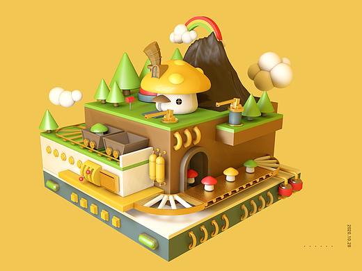 c4d練習(xí)（個(gè)人主頁(yè)-ZNDg3MzUyMjg=） - 其他三維 - 站酷設(shè)計(jì)師CCL9694原創(chuàng)素材 - 站酷ZCOOL