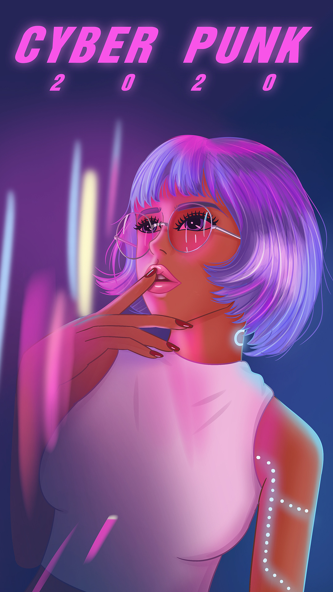 光影风格人物插画