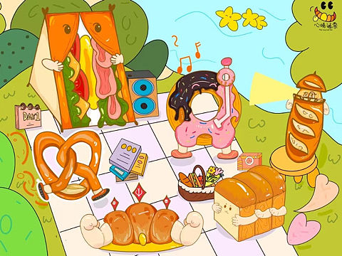 品牌设计—“心情通票”烘焙店品牌设计