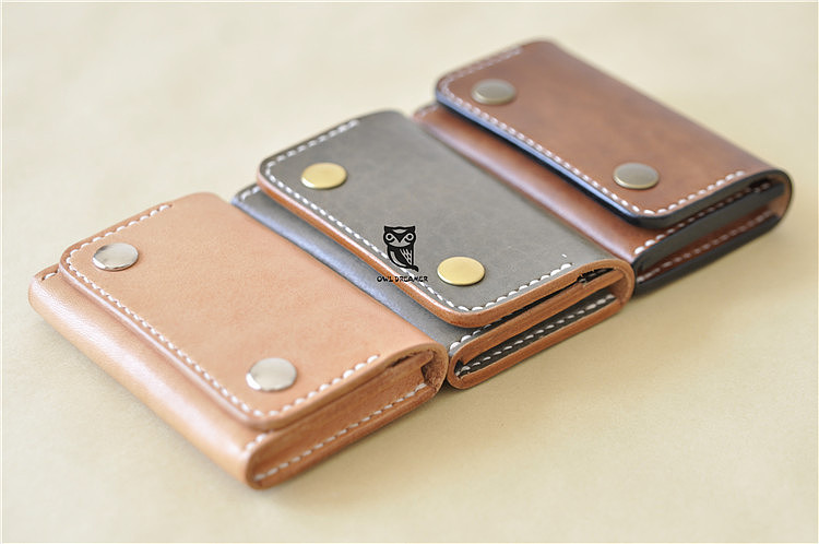 头层牛皮植鞣 钱包零钱包收纳包便携小包手工皮具