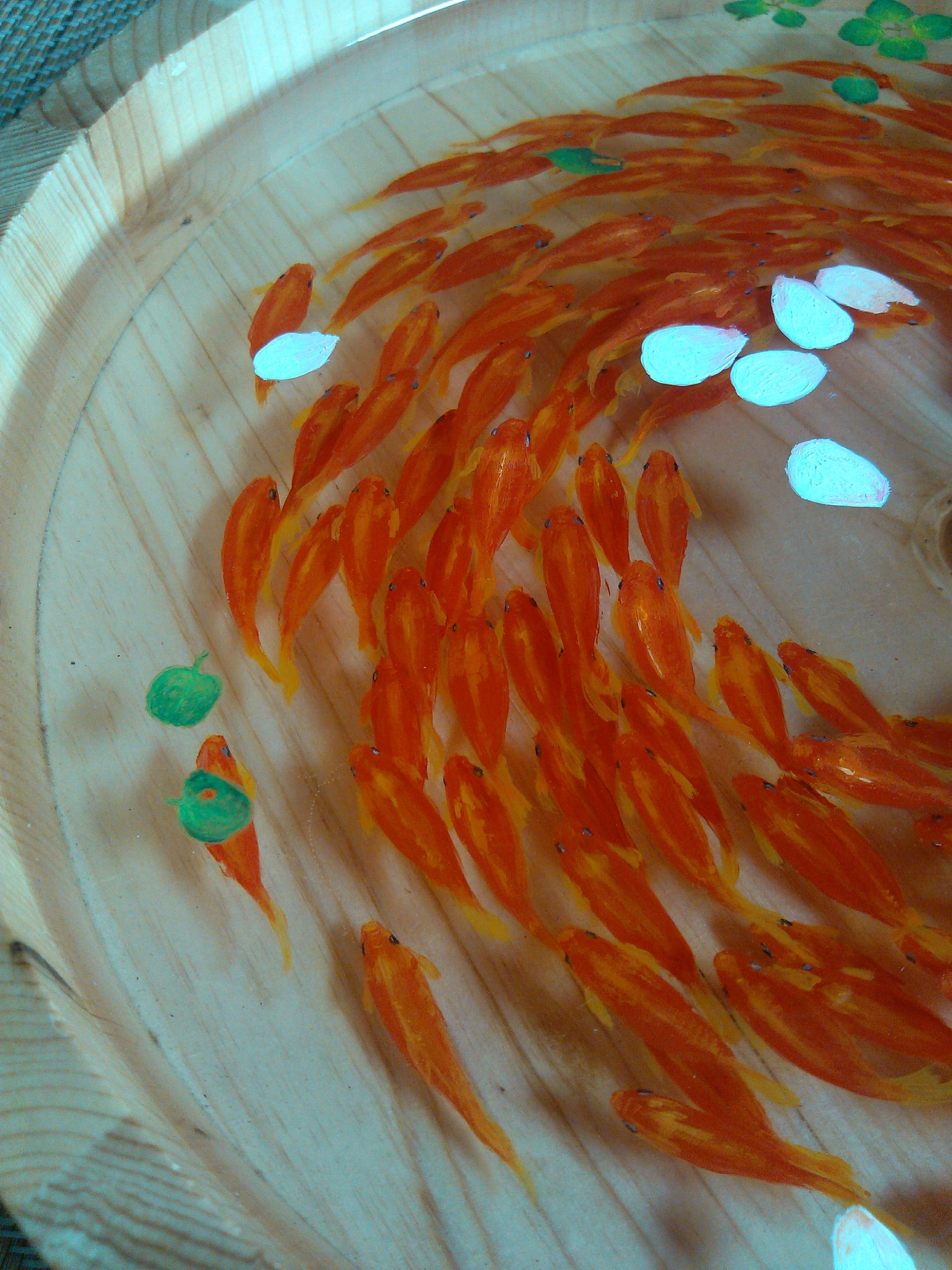 树脂金鱼画 7月27