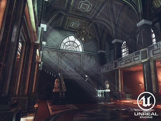 UE4欧式宫殿_夜晚