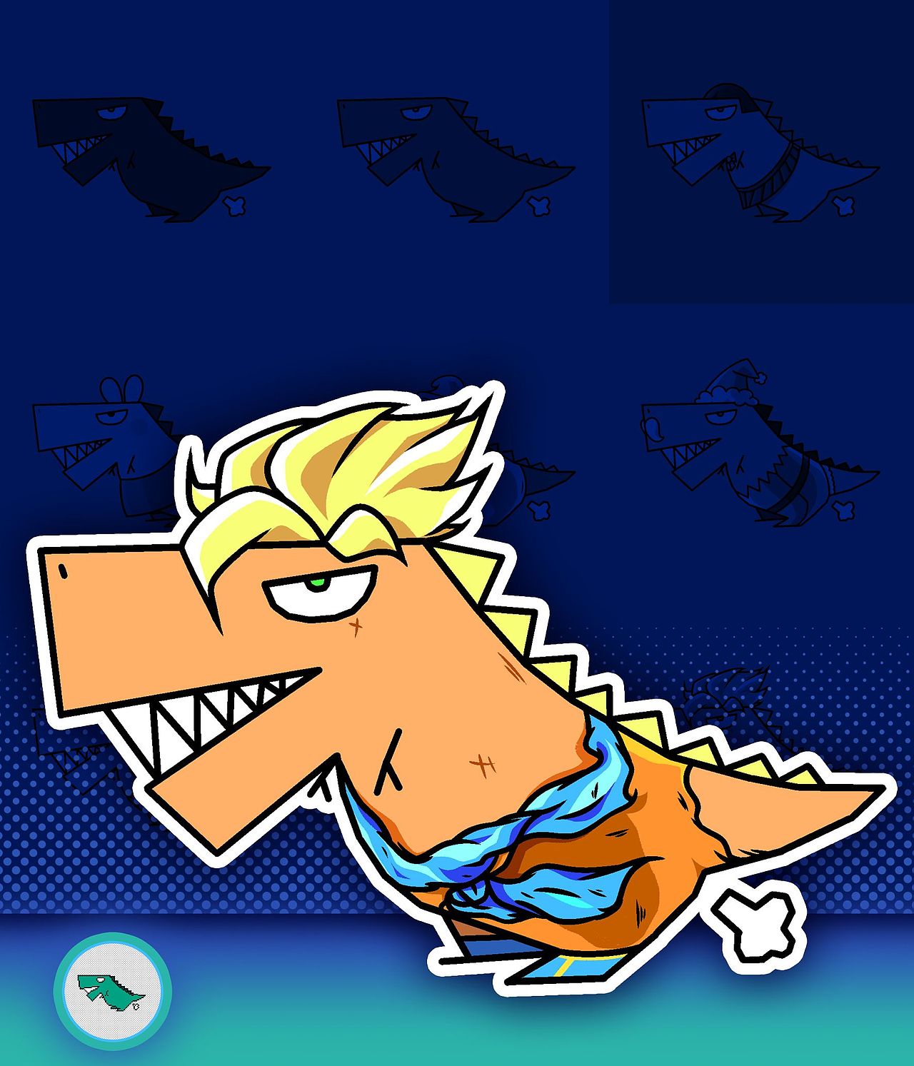 NFT头像《短JIO兽》🔥（图ZMzIwMjY0MDA0） - 新锐潮流插画 - 站酷设计师川源c原创素材 - 站酷ZCOOL