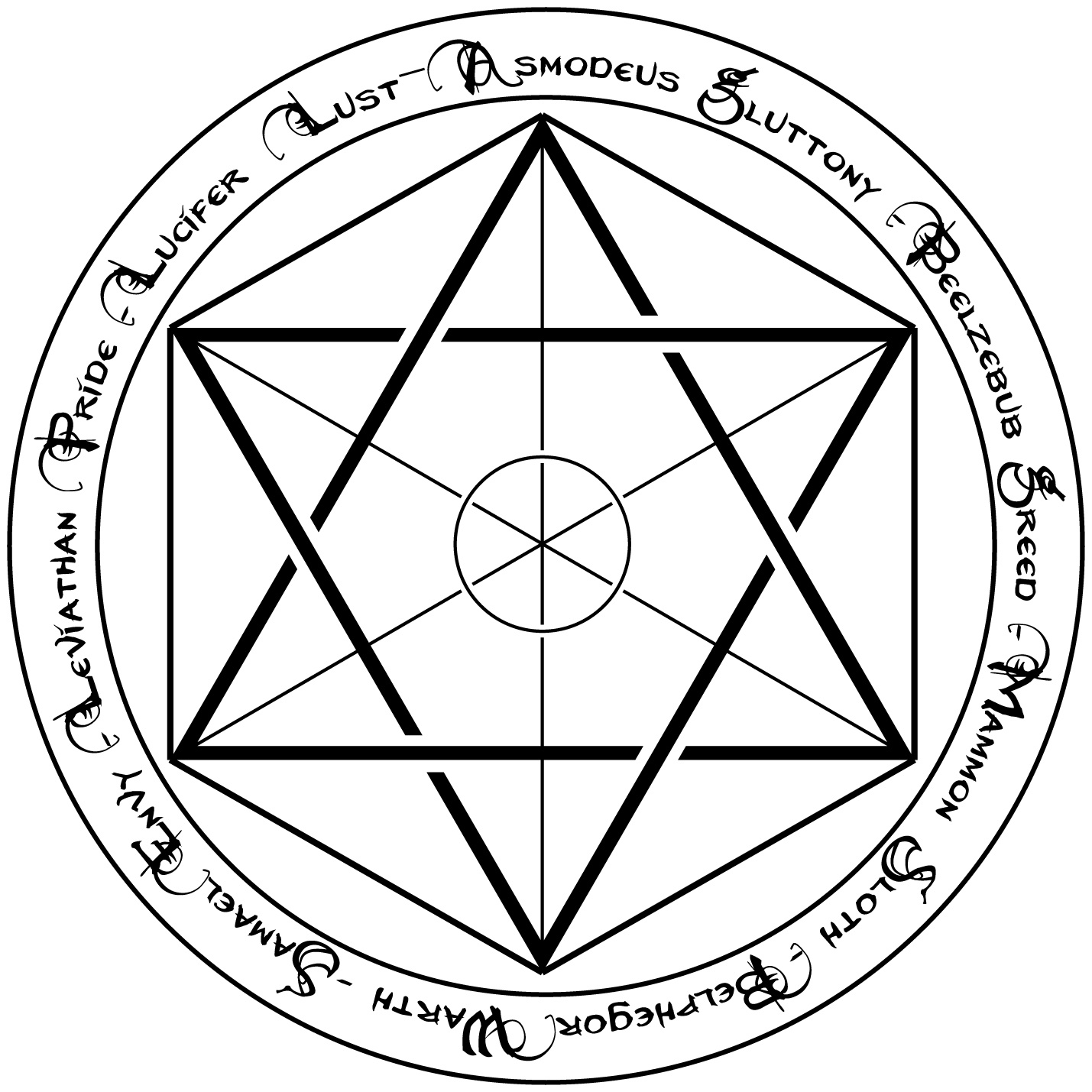 罪恶六芒星 站酷网