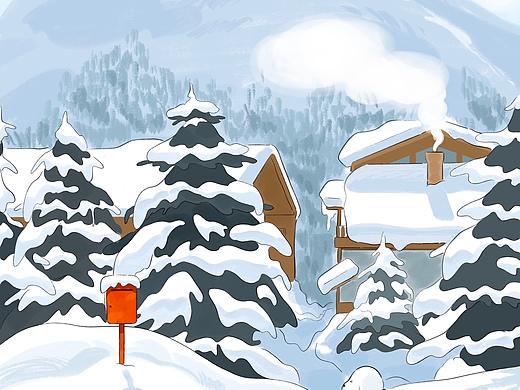 雪狗邮递员（个人主页-ZNTgwNDMzNjQ=） - 绘本 - 站酷设计师栗米MinLi原创素材 - 站酷ZCOOL