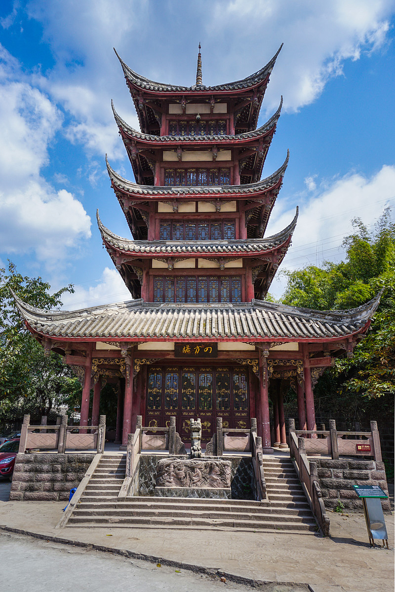 成都洛带镇老街 仿生土楼