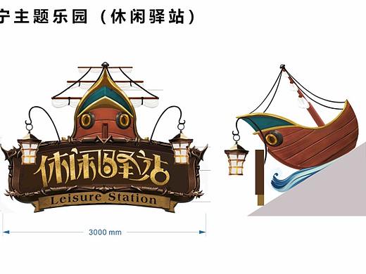 主题乐园——创意项目招牌，导览牌